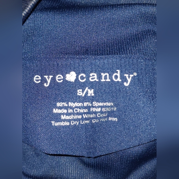 Eye Candy sizeM Blue Gray Textured Distressed Look Leggings. Wear Anywhere Any - Picture 11 of 12